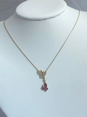 Butterfly Ruby Necklace