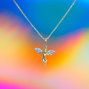 
            
                Load image into Gallery viewer, Flying Cherub Necklace
            
        