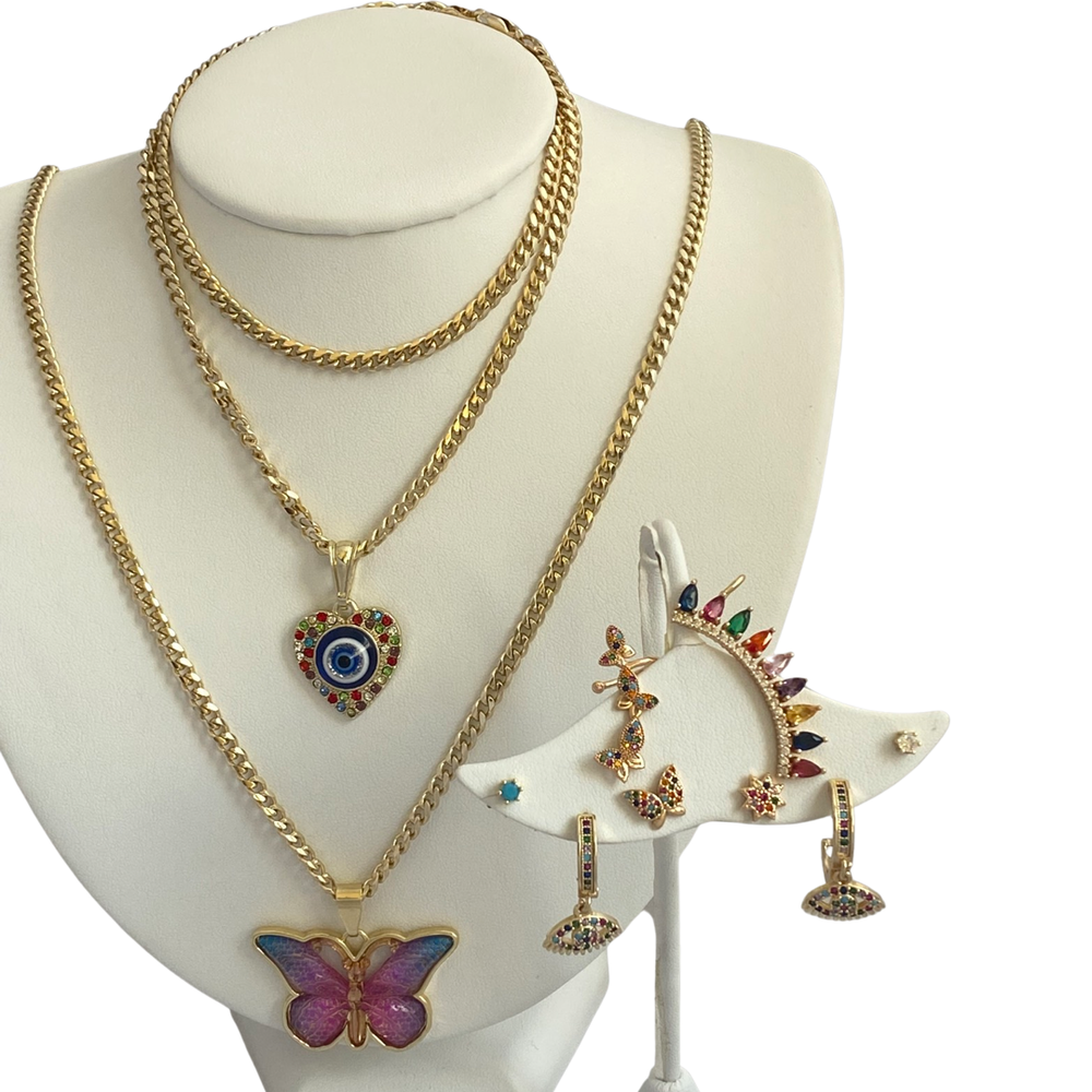 Resin Butterfly Necklace