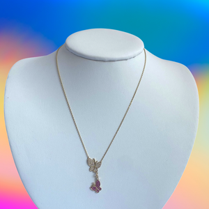 
            
                Load image into Gallery viewer, Butterfly Ruby Necklace
            
        