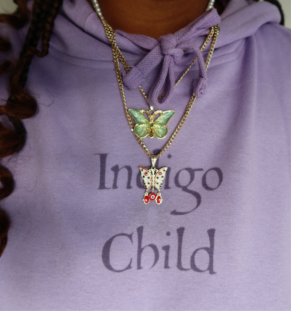 Resin Butterfly Necklace