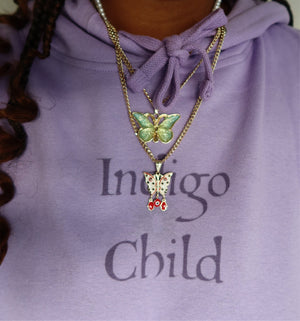 Resin Butterfly Necklace