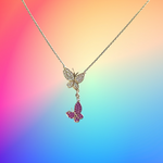 Butterfly Ruby Necklace