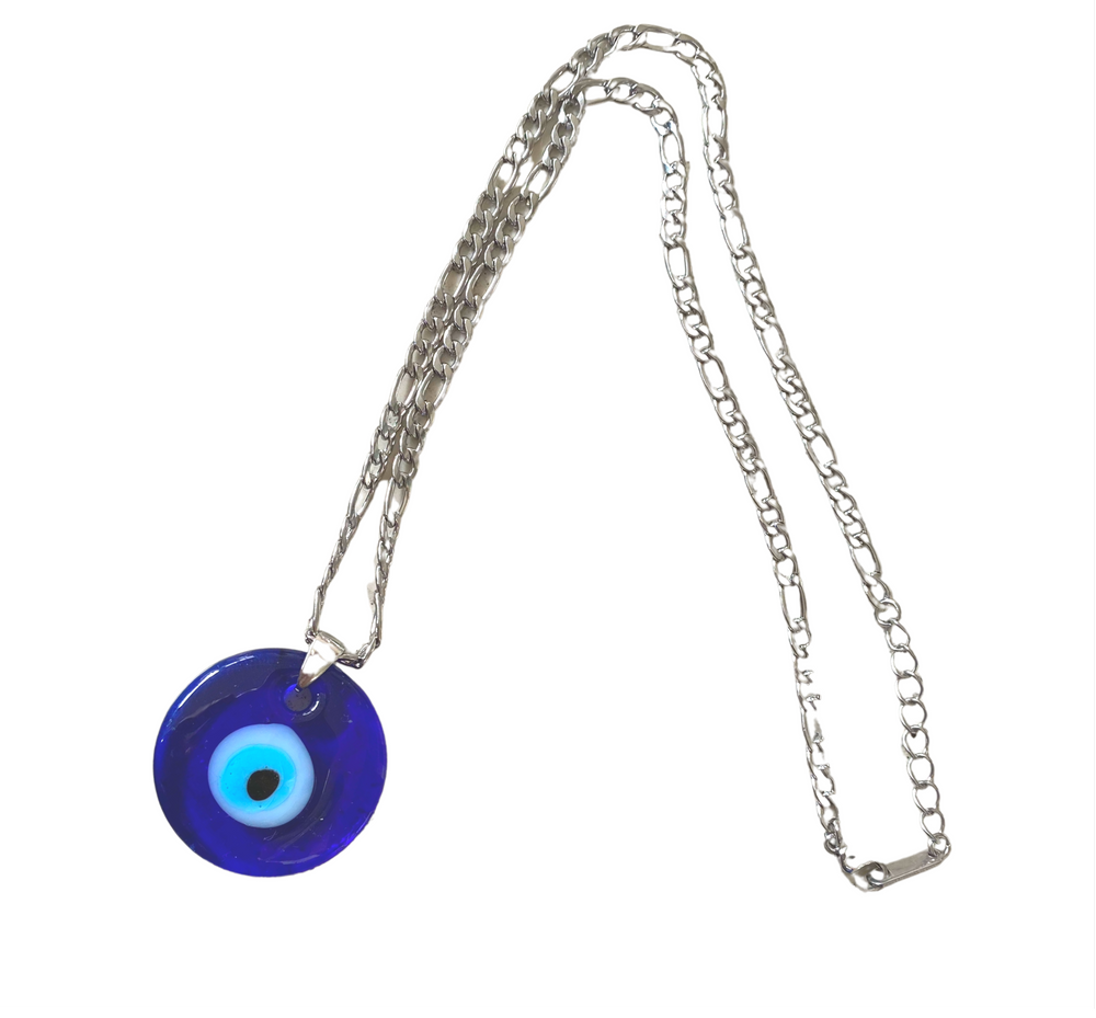 
            
                Load image into Gallery viewer, Indigo Eye Chain Necklace
            
        