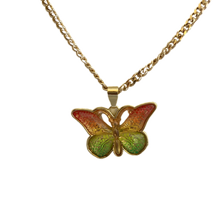 Resin Butterfly Necklace