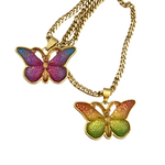 Resin Butterfly Necklace